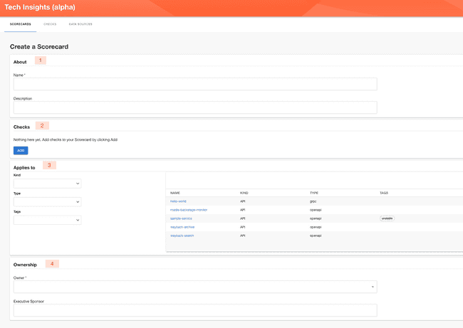 Create Scorecard